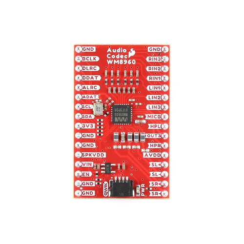 SparkFun Audio Codec Breakout - WM8960 w/ Headers (Qwiic)