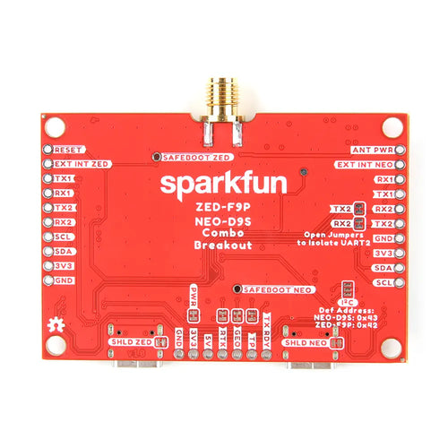 SparkFun GNSS Combo Breakout - ZED-F9P, NEO-D9S (Qwiic)