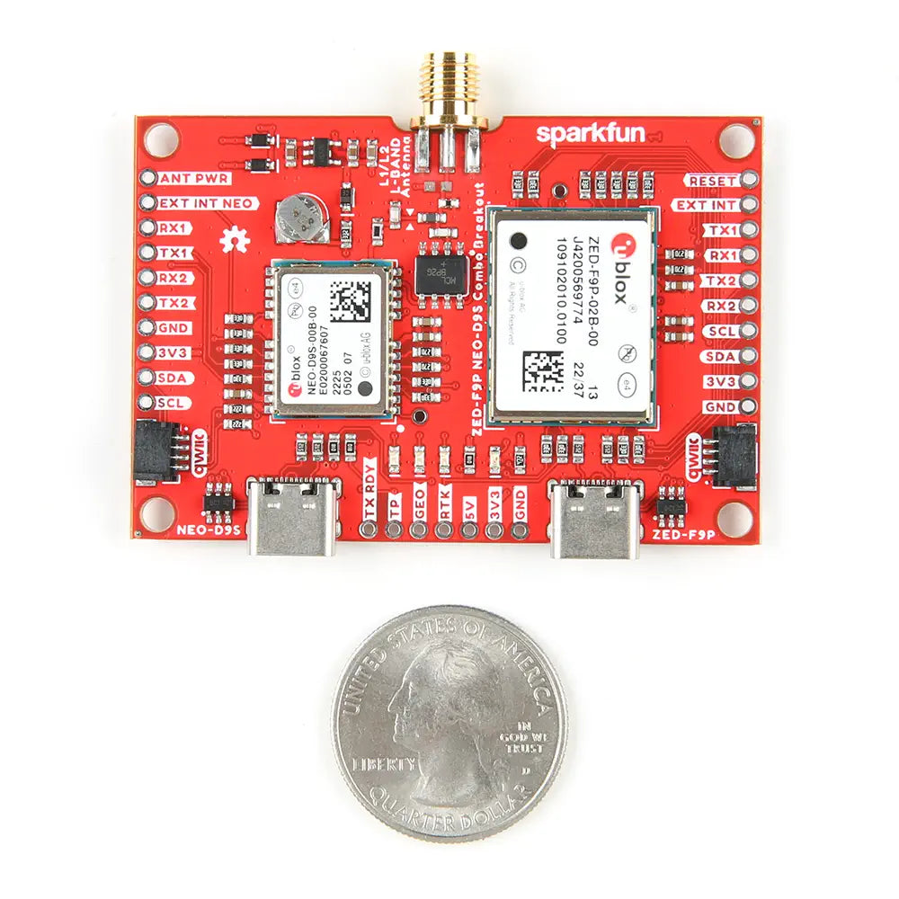 22イグジストSF 2000SSP dシステム　リブレノブ SparkFun GNSS Combo Breakout - ZED-F9P, NEO-D9S (Qwiic) - RobotShop