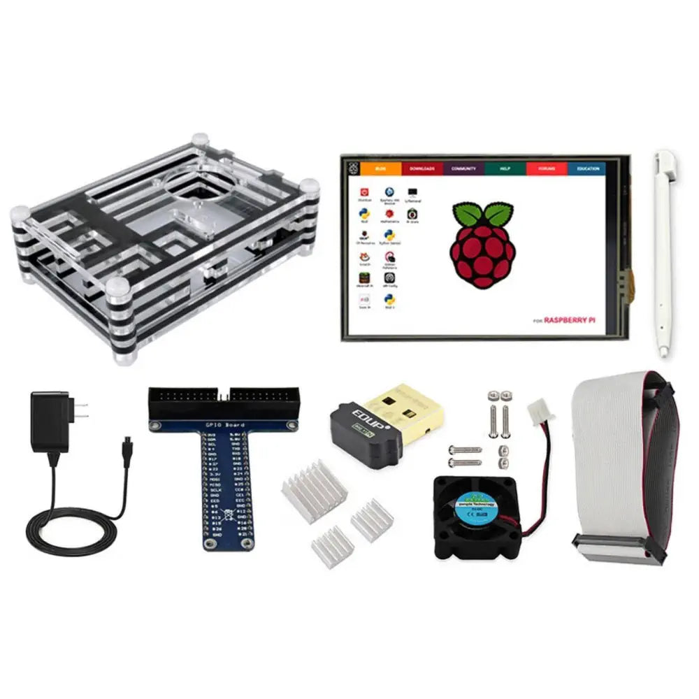 Starter Kit for Raspberry Pi Model B+/2B/3B (with Power Supply) - RobotShop