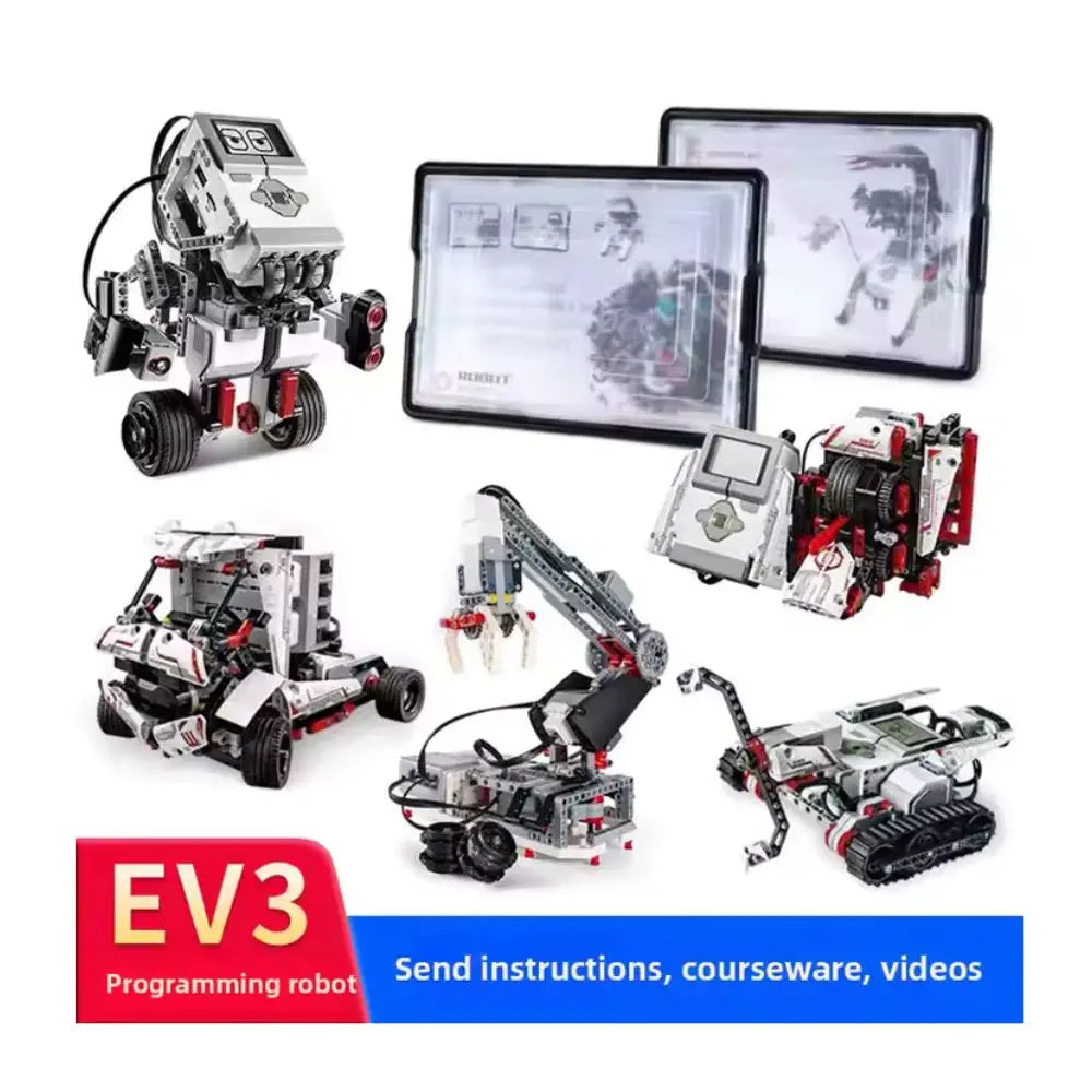 STEM Robotic Building Brick Kit Compatible with EV3-Style Robotics Platforms