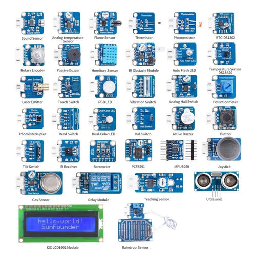 Sunfounder 37 Modules Sensor Kit v2 for Raspberry Pi