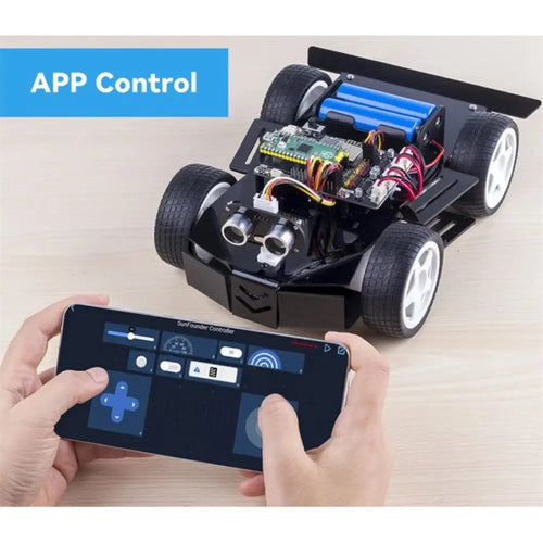 SunFounder 4WD Robot Car Kit for RPi Pico, MicroPython & App Control