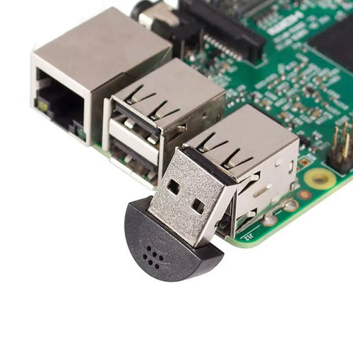 SunFounder Mini USB 2.0 Microphone Audio Adapter Plug & Play for Raspberry Pi 5/4