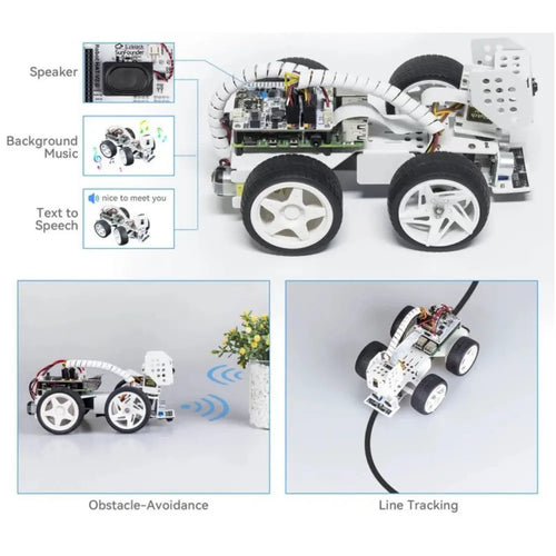 SunFounder Picar-X Smart Robot Car Kit for Raspberry Pi - RobotShop