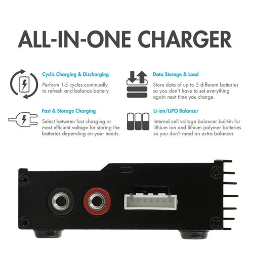 Tenergy TB6B Multi Balance Charger for NiMH/NiCd/LiPo/Li-Fe + Power Supply