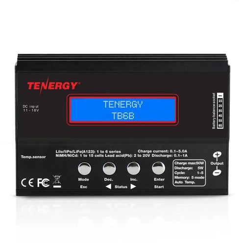 Tenergy TB6B Multi Balance Charger for NiMH/NiCd/LiPo/Li-Fe + Power Supply