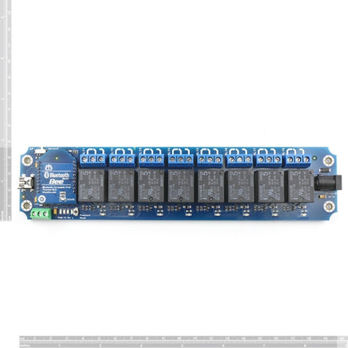TOSR181 - 8 Channel Smartphone Bluetooth Relay - (Password/Momentary/Latching)