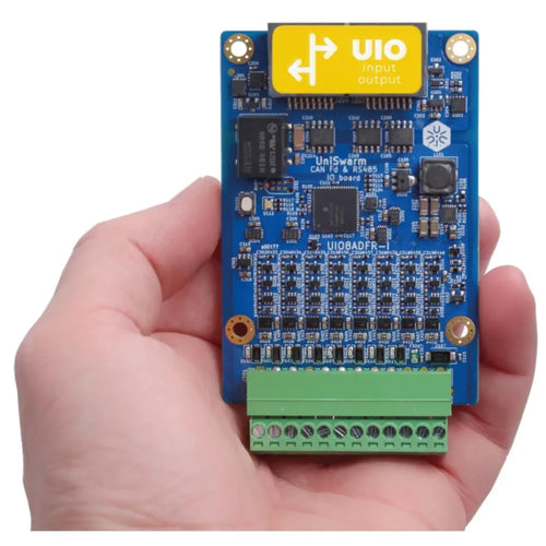 Industrial grade I/O board - 8 analog I/O configurable in CAN and/or RS485