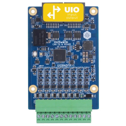 Industrial grade I/O board - 8 analog I/O configurable in CAN and/or RS485