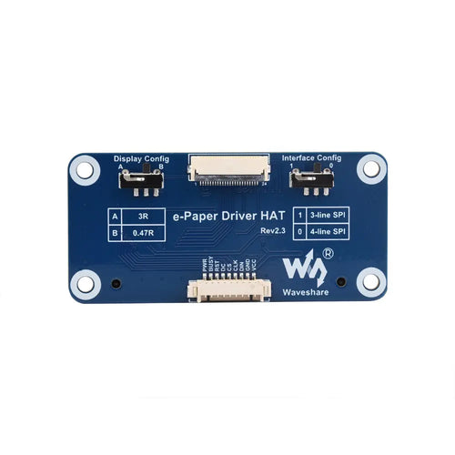 Universal e-Paper Driver HAT for Waveshare SPI e-Paper Panels