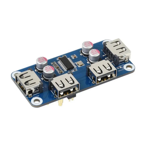 USB HUB HAT (B) for Raspberry Pi Series, 4x USB 2.0 Ports