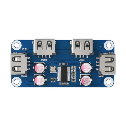 USB HUB HAT (B) for Raspberry Pi Series, 4x USB 2.0 Ports