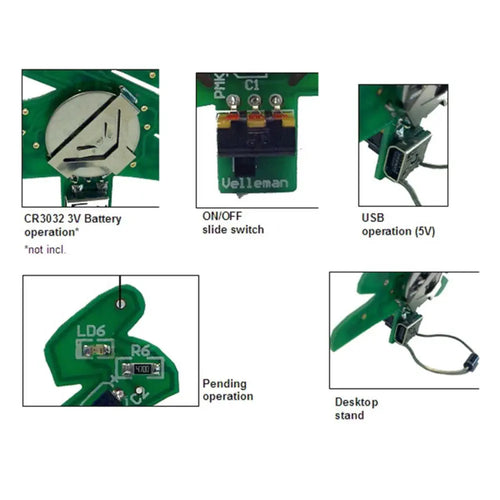 USB SMD X-MAS Tree Soldering Kit