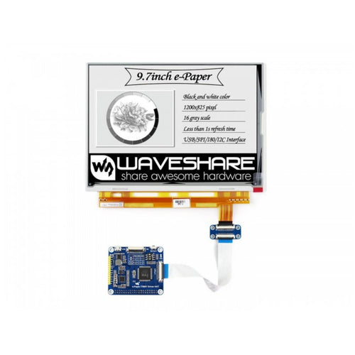 Waveshare 1200x825, 9.7-In E-Ink display HAT for Raspberry Pi