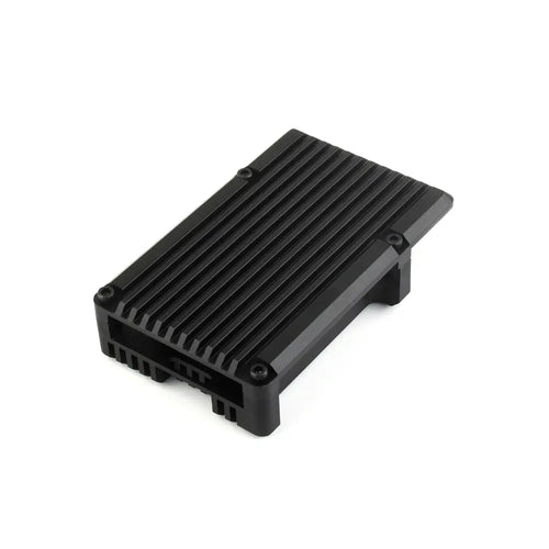 Waveshare Aluminium Alloy Case (H), Temperature-Controlled Blower Fan for RPi 5