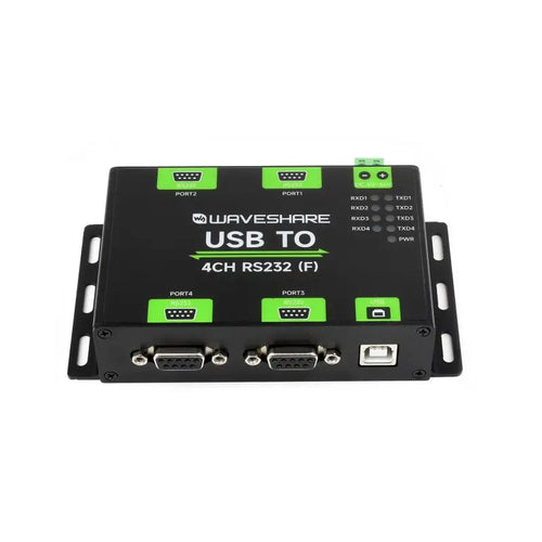 Waveshare Industrial USB to RS232 4-Channel Converter w/ FT4232HL Chip