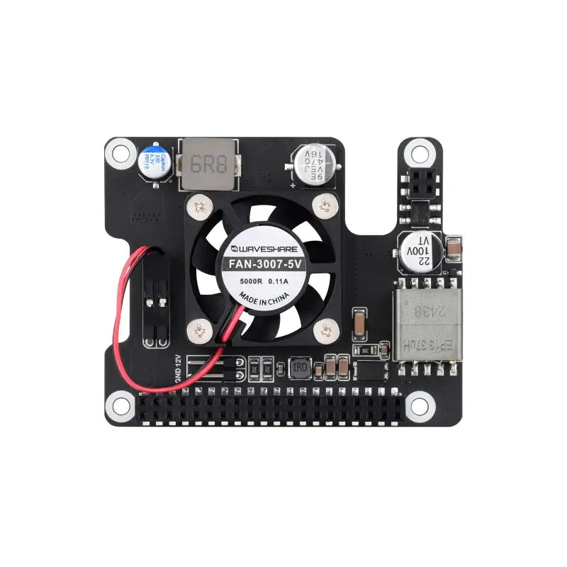 Waveshare Power Over Ethernet Expansion Board for RDK X5, Cooling Fan, w/ Metal Heatsink
