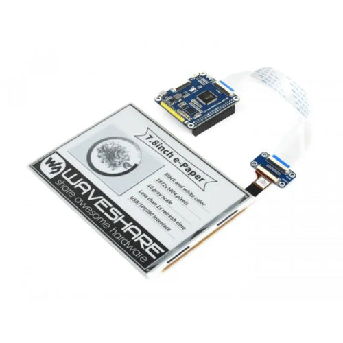 Waveshare 1872x1404, 7.8-inch E-Ink Display HAT for Raspberry Pi
