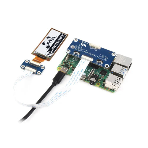 Waveshare 212x104, 2.13-inch Flexible E-Ink Display HAT for Raspberry Pi