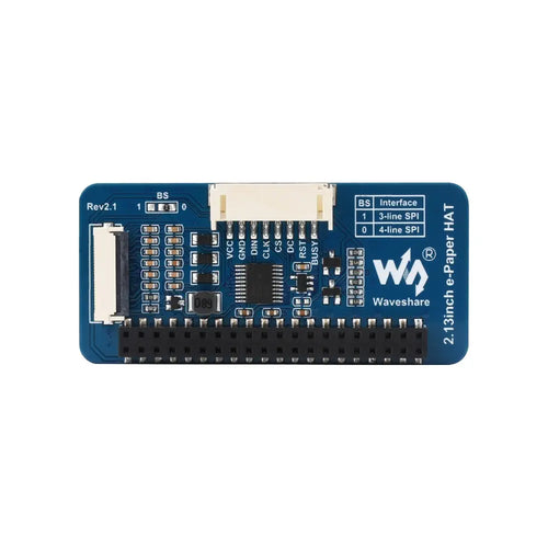 Waveshare 2.13" E-Paper HAT (G), 250x122, Red/Yellow/Black/White, SPI Interface
