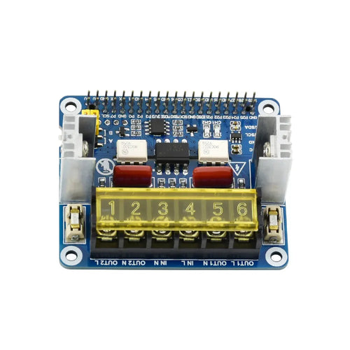 Waveshare 2-CH Triac HAT for Raspberry Pi, Integrated MCU, UART / I2C