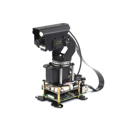 Waveshare 360° Omnidirectional High-Torque 2-Axis Expandable Pan-Tilt Camera Module, Driven by Serial Bus Servos (US)