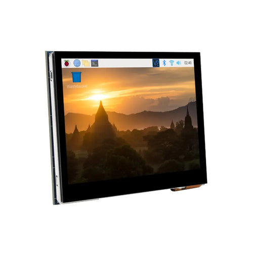 Waveshare 3.5" Capacitive Touch Screen LCD for Raspberry Pi, 640×480, DPI, IPS, Toughened Glass Cover, Low Power
