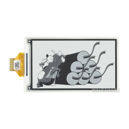 Waveshare 3.7" e-Paper E-Ink Raw Display, 480×280, Black/White, 4 Grey Scales, SPI, w/o PCB