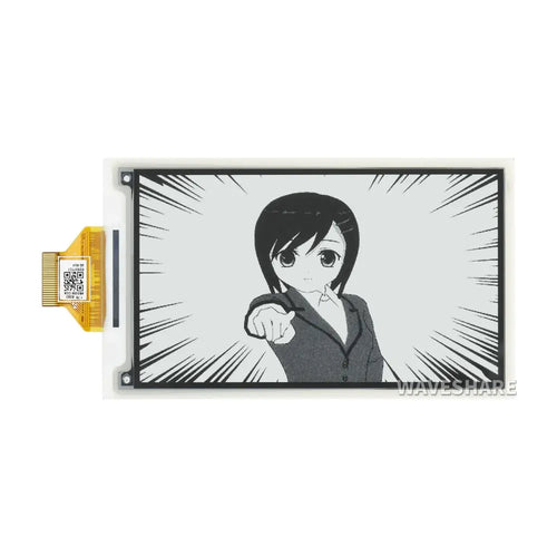 Waveshare 3.7" e-Paper E-Ink Raw Display, 480×280, Black/White, 4 Grey Scales, SPI, w/o PCB