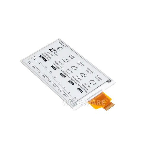 Waveshare 4.26" E-Paper Raw Display, 800x480, Black/White, SPI Communication