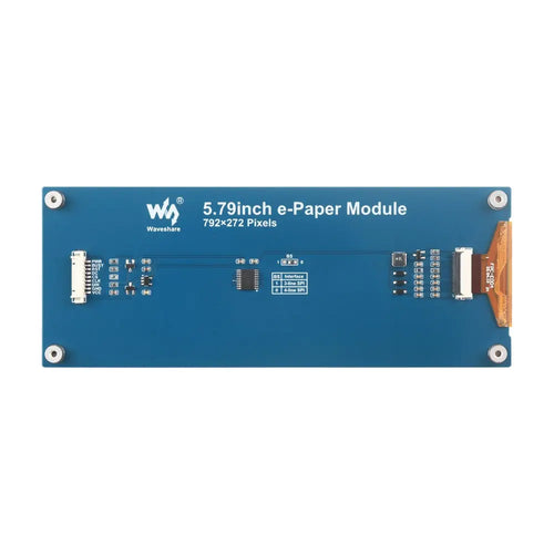 Waveshare 5.79" E-Paper Display Module, E-Ink Display, 792x272, Black/White, SPI Interface