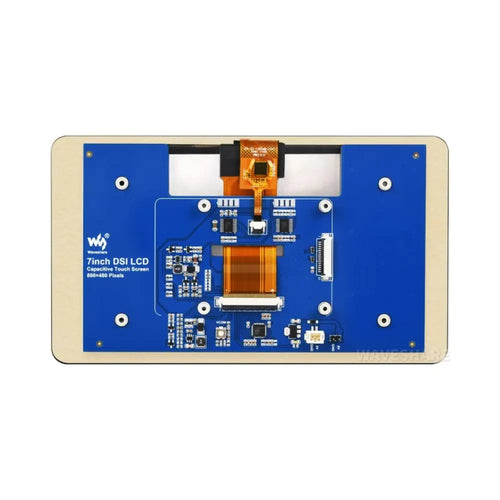 Waveshare 7" Capacitive Touch Display, DSI Interface, IPS Screen, 800×480, 5-Point Touch