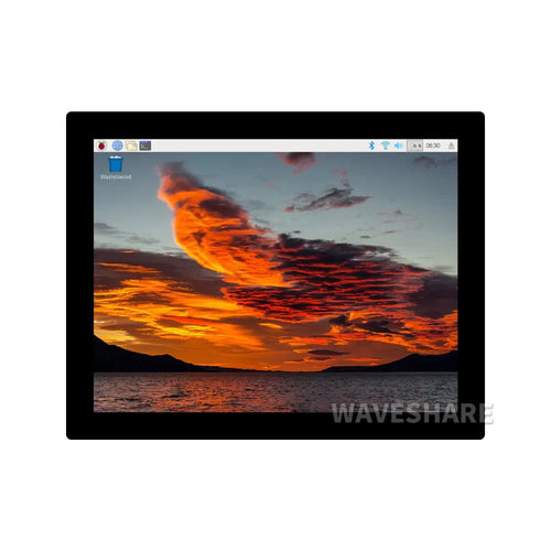 Waveshare 9.7" Capacitive Touch Display, 768×1024, Toughened Glass Panel, HDMI Interface, IPS Panel, 10-Point Touch