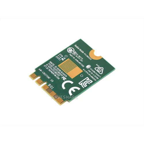 Waveshare AW-CB375NF Dual-Band Wireless NIC, 2.4G/5GHz WiFi 5, RTL8822CE-CG Core, Bluetooth 5.0 & BLE