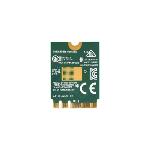 Waveshare AW-CB375NF Dual-Band Wireless NIC, 2.4G/5GHz WiFi 5, RTL8822CE-CG Core, Bluetooth 5.0 & BLE