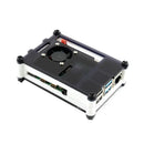 Waveshare Black/White Acrylic Case for Raspberry Pi 4 w/ Cooling Fan