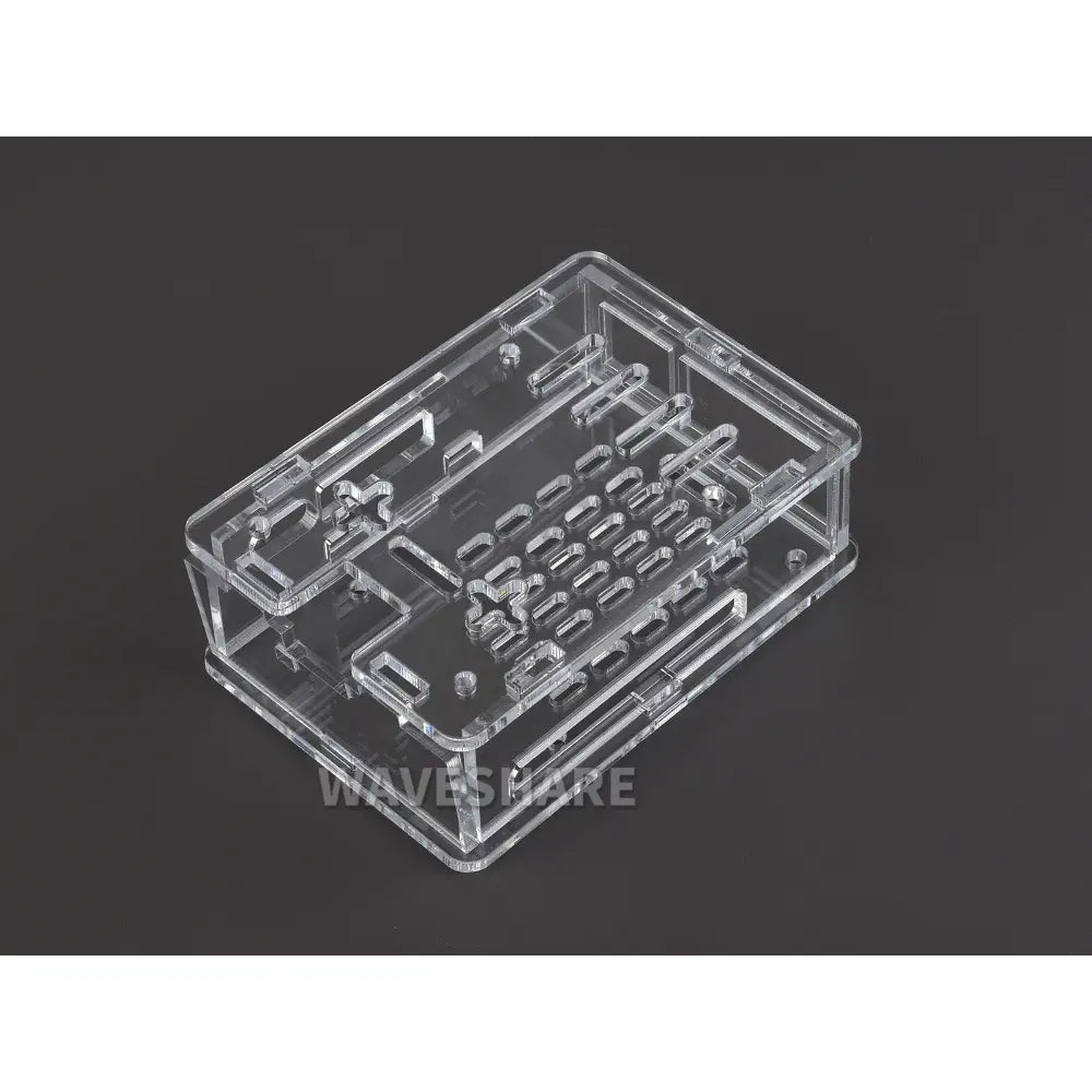 Waveshare Clear Acrylic Case for Raspberry Pi 5, Supports Installing Official Active Cooler