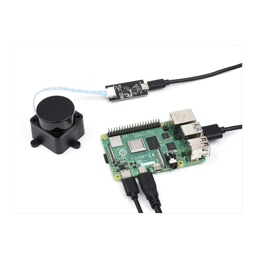 Waveshare D500 Developer Kit, DTOF Laser Ranging Sensor, 360° Omni-Directional Lidar, UART Bus