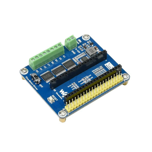 Waveshare DC Motor Driver Module for Raspberry Pi Pico, Driving up to 4 DC Motors