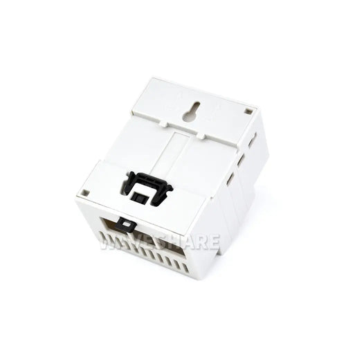 Waveshare DIN Rail ABS Case for Raspberry Pi 5, Large Inner Space, Injection Moduling