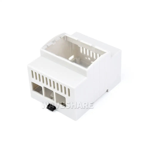 Waveshare DIN Rail ABS Case for Raspberry Pi 5, Large Inner Space, Injection Moduling
