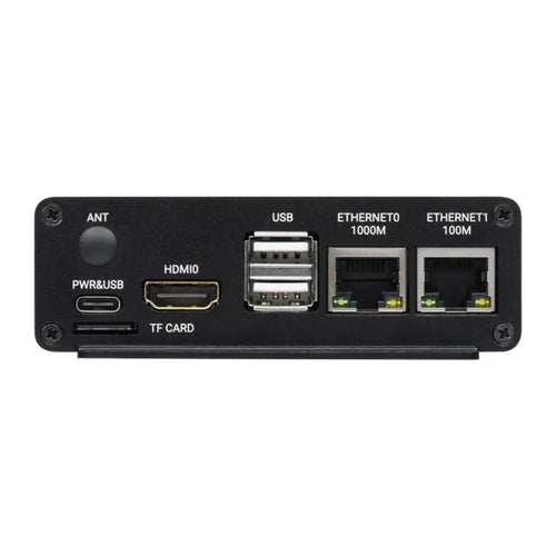 Waveshare Dual ETH Mini-Computer for Raspberry Pi Compute Module 4 (NOT Included), Gigabit Ethernet, 4CH Isolated RS485