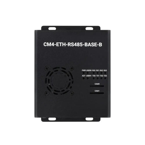 Waveshare Dual ETH Mini-Computer for Raspberry Pi Compute Module 4 (NOT Included), Gigabit Ethernet, 4CH Isolated RS485