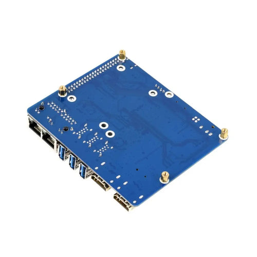 Waveshare Dual Gigabit Ethernet Mini-Computer for Raspberry Pi Compute Module 4 (not Included) (US)