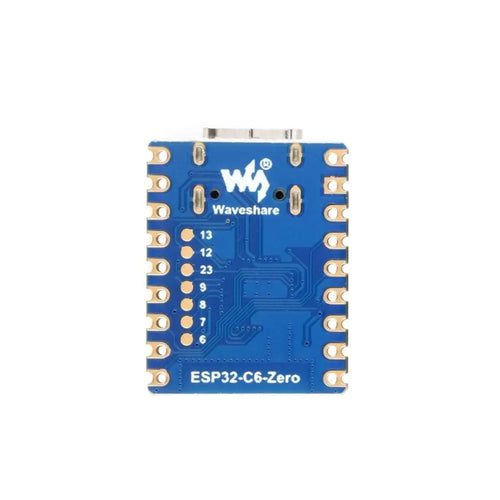 Waveshare ESP32-C6 Mini Dev Board, Based on ESP32-C6FH4, 2.4GHz WiFi 6 & Bluetooth 5 (W/ Headers)