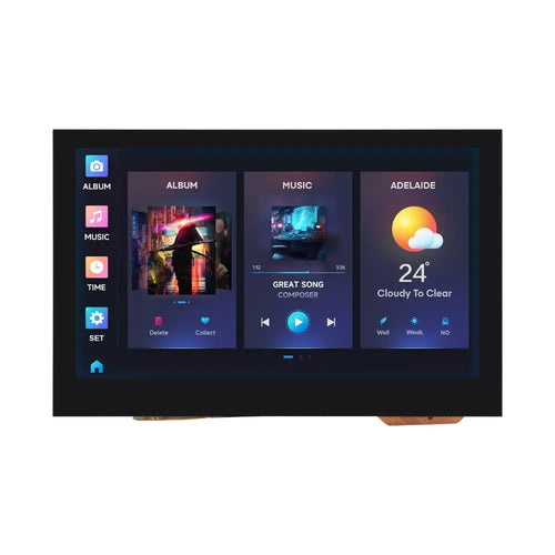 Waveshare ESP32-S3 4.3" Capacitive Touch Display Development Board, 800×480, 5-Point Touch, 32-Bit LX7 Dual-Core Processor