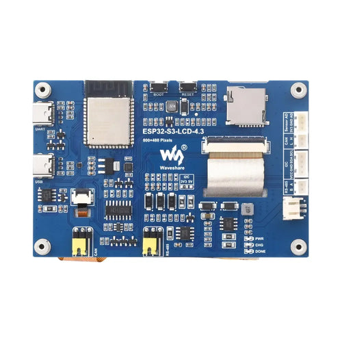 Waveshare ESP32-S3 4.3" Capacitive Touch Display Development Board, 800×480, 5-Point Touch, 32-Bit LX7 Dual-Core Processor