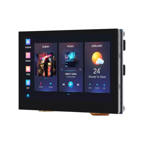 Waveshare ESP32-S3 4.3" Capacitive Touch Display Development Board, 800×480, 5-Point Touch, 32-Bit LX7 Dual-Core Processor