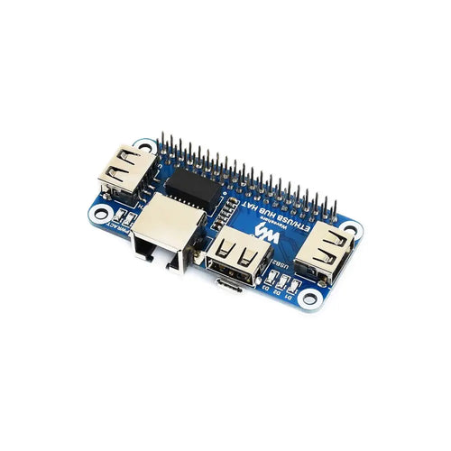 Waveshare Ethernet / USB HUB HAT for Raspberry Pi, 1x RJ45, 3x USB